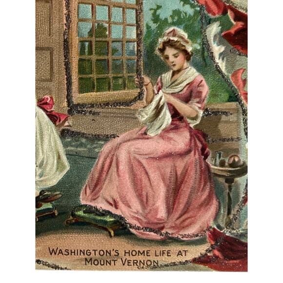 Atq Patriotic Postcard Ephemera Washington’s Birthday No 156 Raphael Tuck & Sons - Picture 3 of 6